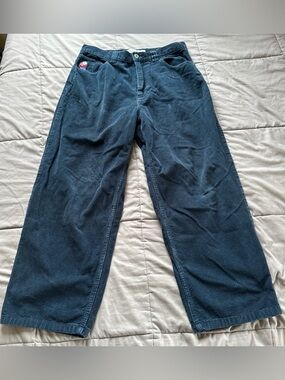 Big Boy Navy Blue Corduroy Pants